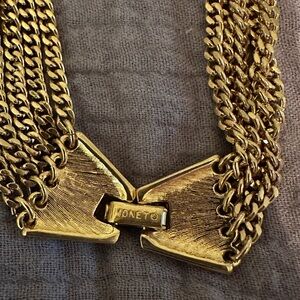 🤍MONET Jewelry💛 VINTAGE 1960-1970s -multi length (5 lengths) chunky box chain